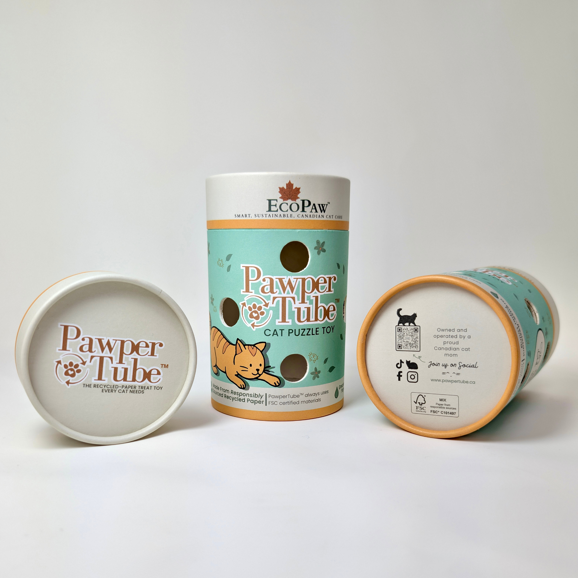 PawperTube™ Feline Enrichment System: Single Tube